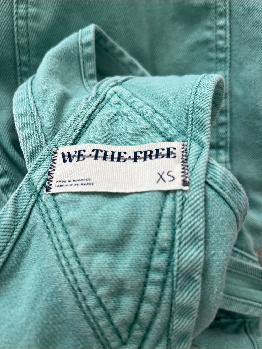 EUC We the Free Ziggy Shortalls seafoam green XS - Picture 4 of 4